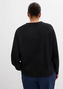 Maglia a maniche lunghe in morbido punto di Roma, bonprix