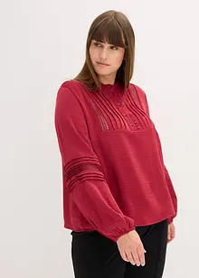 Blusa oversize con raffinati dettagli, bonprix