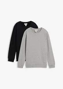 Felpa in puro cotone biologico (pacco da 2), bonprix