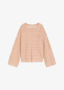 Maglione oversize semitrasperente, bonprix