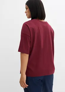 T-shirt ampia in misto cotone, bonprix
