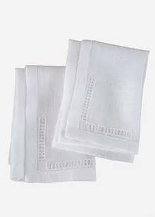 Tovaglioli in tessuto con ricamo traforato (pacco da 2), bonprix