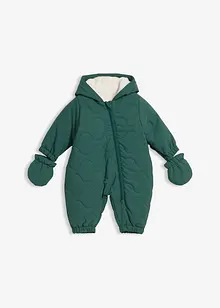 Tuta da neve imbottita con guanti staccabili, bonprix