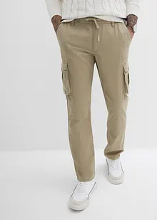 Pantaloni cargo regular fit in puro cotone, straight, bonprix