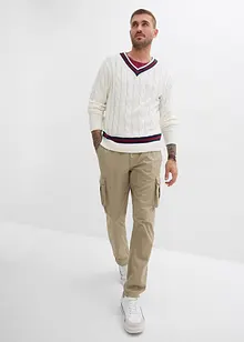 Pantaloni cargo regular fit in puro cotone, straight, bonprix