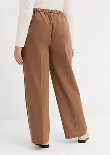 Pantaloni larghi in simil lana, bonprix