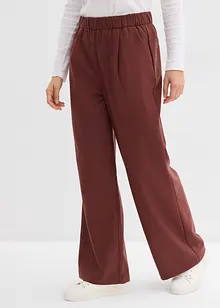 Pantaloni larghi in simil lana, bonprix
