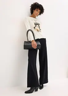 Maglia a maniche lunghe in cotone elasticizzato, bonprix