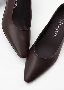 Décolleté in pelle, bonprix