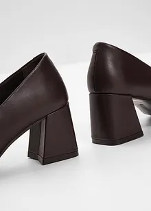 Décolleté in pelle, bonprix