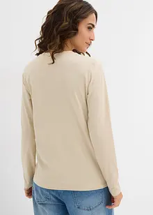 Maglia a maniche lunghe con puro cotone biologico (pacco da 2), bonprix