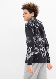 Felpa con cappuccio in morbido misto cotone, bonprix