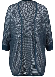 Cardigan lungo con motivo traforato, bonprix