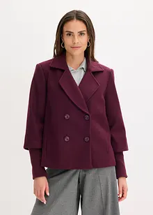 Caban con maniche in maglia, bonprix