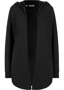 Felpa lunga aperta in misto cotone, bonprix