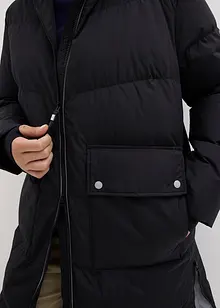 Piumino lungo con dettagli riflettenti, bonprix