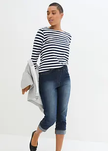 Jeans in cotone slim fit,  vita media, bonprix