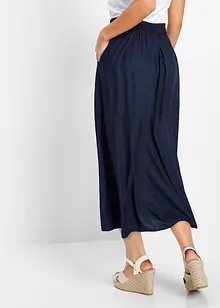 Gonna lunga in viscosa con cinta comoda e laccetto da annodare, bonprix