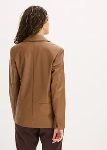 Blazer oversize in similpelle, bonprix