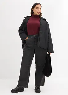 Jeans barrel, vita media, bonprix