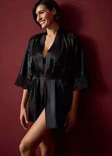 Kimono in satin con effetto lucido, bonprix