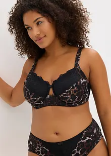 Reggiseno con ferretto, spalline imbottite e pizzo delicato, bonprix