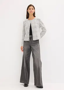 Cardigan in bouclé di cotone, bonprix