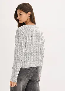 Cardigan in bouclé di cotone, bonprix