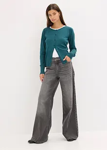 Cardigan in misto viscosa a maglia fine e fluente, bonprix