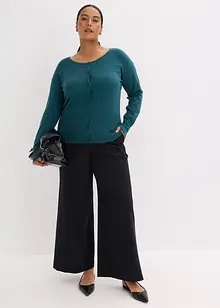 Cardigan in misto viscosa a maglia fine e fluente, bonprix