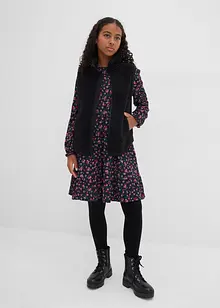 Abito di jersey crinkle operato, bonprix