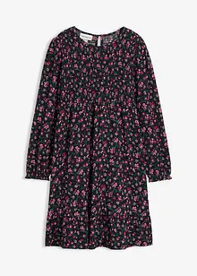 Abito di jersey crinkle operato, bonprix