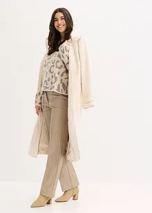 Maglione jacquard oversize con paillettes, bonprix