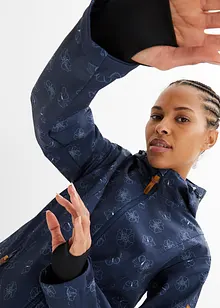Softshell idrorepellente in fantasia floreale, bonprix
