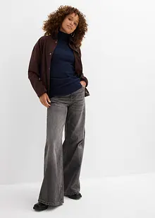 Maglione a collo alto in filato fine, bonprix