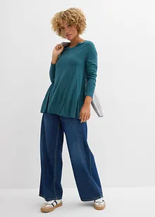 Maglia a maniche lunghe in viscosa morbida, bonprix