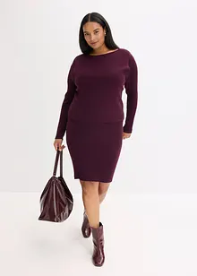 Abito in maglia e sottogiacca (set 2 pezzi), bonprix