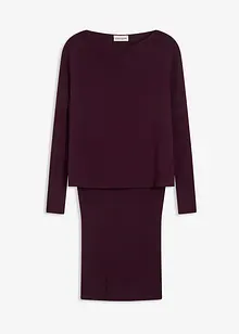 Abito in maglia e sottogiacca (set 2 pezzi), bonprix