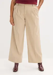 Pantaloni a palazzo con pinces, bonprix