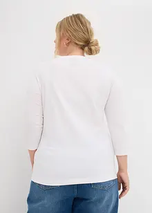 Maglia con maniche a 3/4 e puro cotone biologico, bonprix
