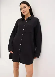 Camicia da notte loungewear oversize in mussola, bonprix