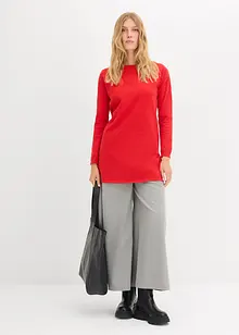 Maglione lungo con cotone riciclato, bonprix