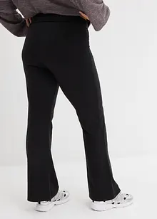 Pantaloni a zampa elasticizzati in cotone biologico, bonprix