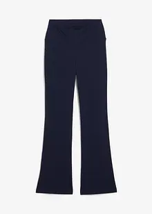 Pantaloni a zampa elasticizzati in cotone biologico, bonprix