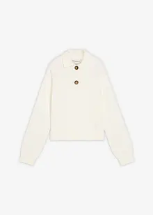Maglione con colletto, bonprix