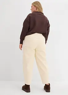 Pantaloni modello barrel in velluto a coste, bonprix