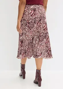 Gonna di satin operato, bonprix