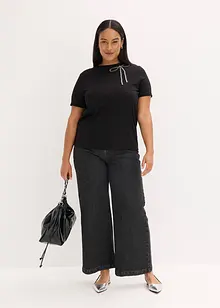 Maglia con applicazione di strass, bonprix