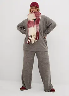 Pantaloni a palazzo in similmaglia, bonprix