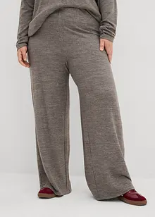 Pantaloni a palazzo in similmaglia, bonprix